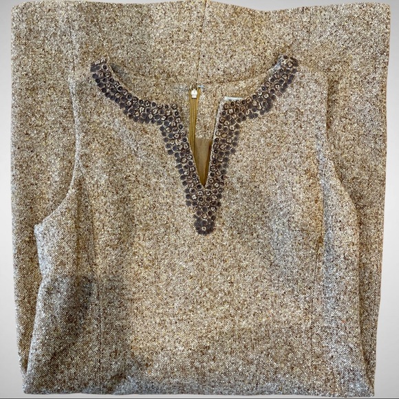 Vintage WORTH New York Wool & Silk Dress -12 - Picture 5 of 15